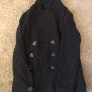 Black Winter Pea Coat